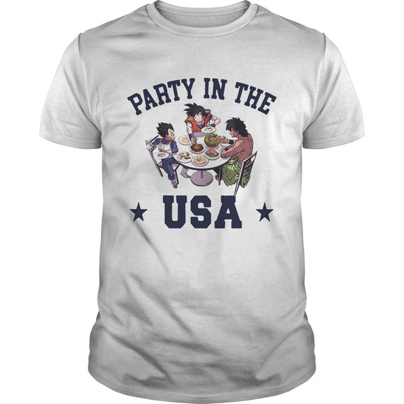 Other - Dragon Ball Characters Party In The Usa Shirt